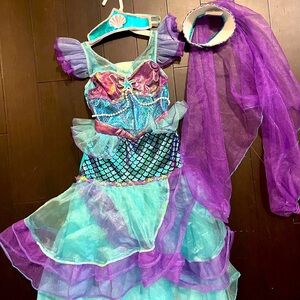 Mermaid little girl costume